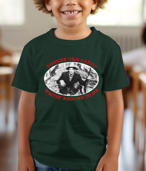 wrv0 retro townes van zandt around to die youth t shirt 26 front forest green
