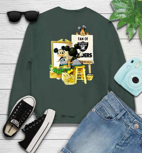 NFL Football Oakland Raiders Mickey Drawing Shirt 36