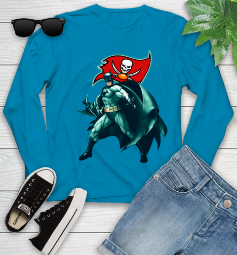 NFL Batman Football Sports Tampa Bay Buccaneers Youth Long Sleeve 7