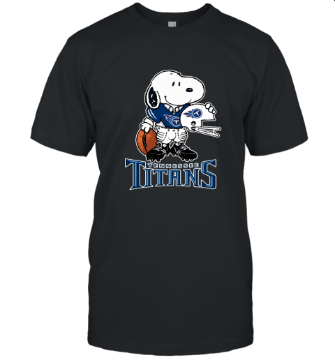 Snoopy A Strong And Proud Tennessee Titans Player NFL Unisex Jersey Tee
