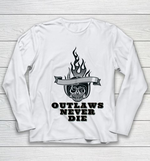 Outlaws Never Die Shirt Youth Long Sleeve
