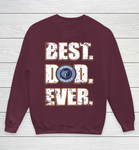NBA Memphis Grizzlies Basketball Best Dad Ever Family Shirt Youth Sweatshirt 4