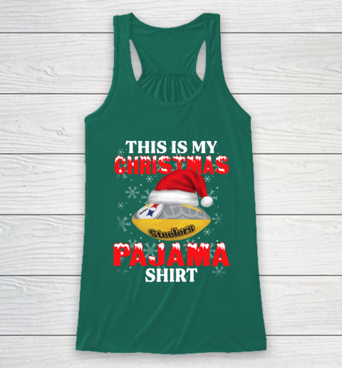 Pittsburgh Steelers This Is My Christmas Pajama Shirt NFL Racerback Tank 5