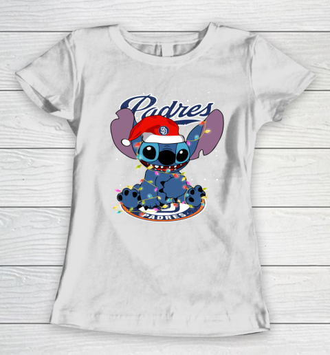 San Diego Padres MLB noel stitch Baseball Christmas Women's T-Shirt