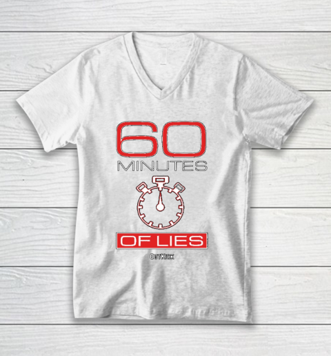 60 Minutes Of Lies Outkick The Coverage, Coronabros Definition V-Neck T-Shirt