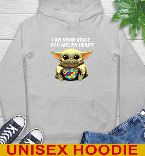 I Am Your Voice You Are My Heart Baby Yoda Autism Awareness Shirt 18