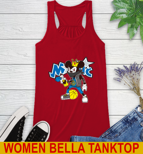 Orlando Magic NBA Basketball Mickey Peace Sign Sports Racerback Tank 6