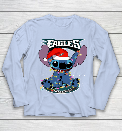 Philadelphia Eagles NFL Football noel stitch Christmas Youth Long Sleeve 5