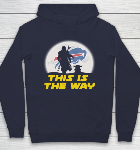 Buffalo Bills NFL Football Star Wars Yoda And Mandalorian This Is The Way Hoodie 3 Buffalo Bills NFL Football Star Wars Yoda And Mandalorian This Is The Way Hoodie - Image 3