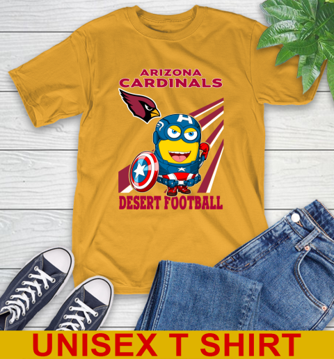 NFL Football Arizona Cardinals Captain America Marvel Avengers Minion Shirt T-Shirt 2