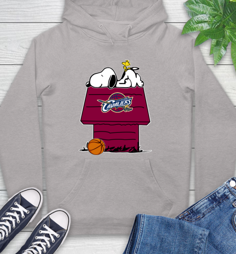 Cleveland Cavaliers NBA Basketball Snoopy Woodstock The Peanuts Movie Hoodie 12