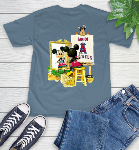 MLB Baseball Los Angeles Angels Mickey Drawing Shirt 9