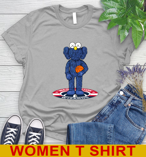 NBA Basketball Washington Wizards Kaws Bff Blue Figure Shirt Women's T-Shirt 5