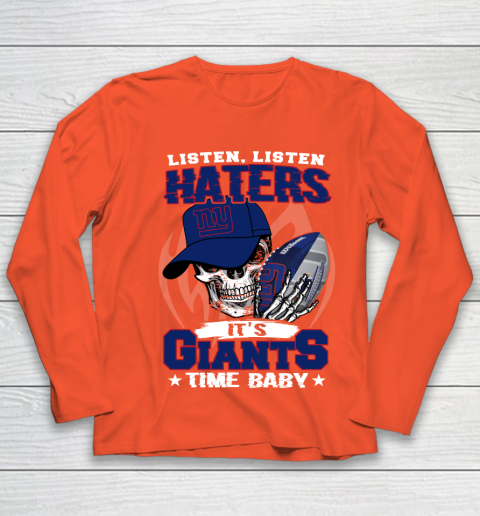 Listen Haters It is GIANTS Time Baby NFL Youth Long Sleeve 3