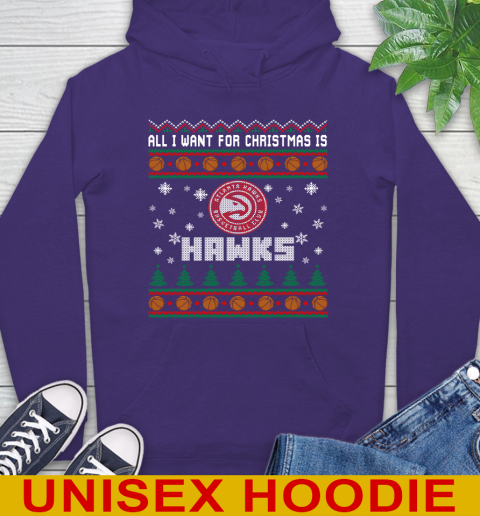 NBA All I Want For Christmas Is Atlanta Hawks Basketball Sports 17