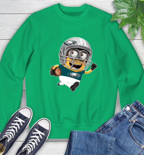 NFL Philadelphia Eagles Minions Disney Football Sports Sweatshirt 6