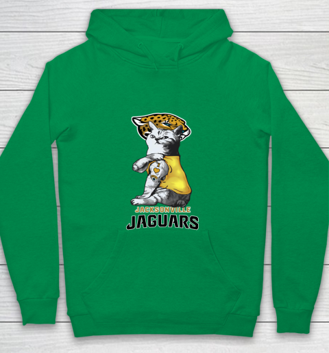 NFL Football My Cat Loves Jacksonville Jaguars Youth Hoodie 4