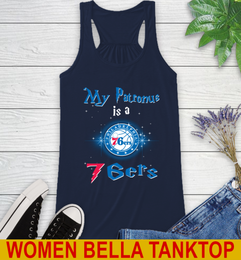 NBA Basketball Harry Potter My Patronus Is A Philadelphia 76ers Racerback Tank 9