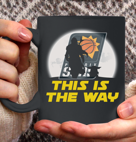 Phoenix Suns NBA Basketball Star Wars Yoda And Mandalorian This Is The Way Ceramic Mug 11oz 2