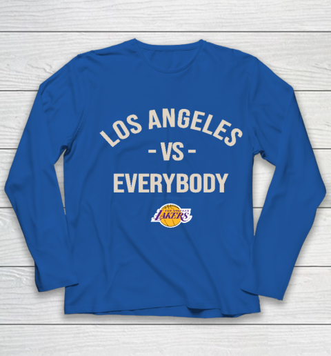 Los Angeles Lakers Vs Everybody Youth Long Sleeve 7