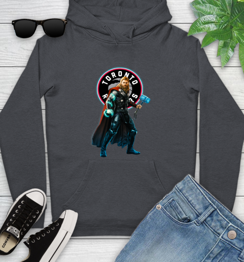 NBA Thor Avengers Endgame Basketball Toronto Raptors Youth Hoodie 9 NBA Thor Avengers Endgame Basketball Toronto Raptors Youth Hoodie - Image 9