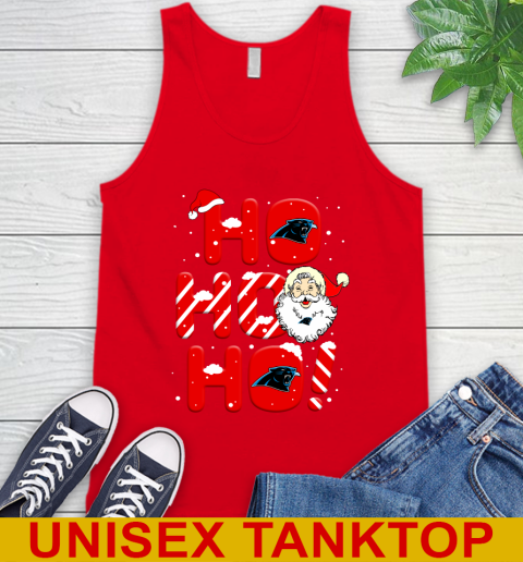 Carolina Panthers NFL Football Ho Ho Ho Santa Claus Merry Christmas Shirt Tank Top 5