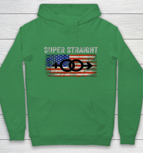 Vintage Us Flag Gender Identity Super Straight Identity Hoodie 5