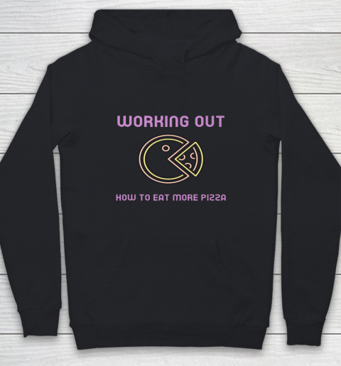 Working out how to eat more pizza Youth Hoodie