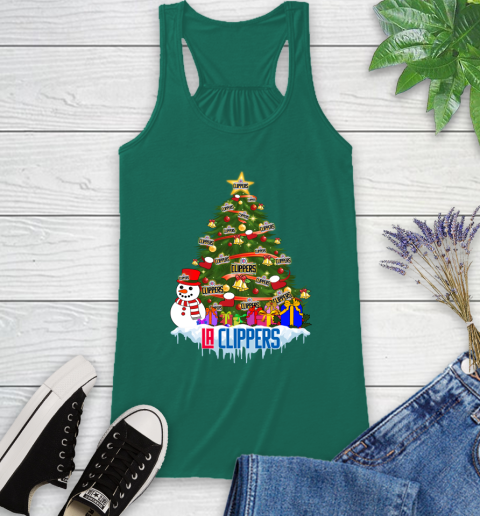LA Clippers Merry Christmas NBA Basketball Sports Racerback Tank 7
