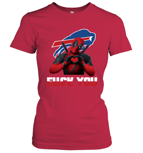 NFL Buffalo Bills Deadpool Love You Fuck You Football Sports Nl0QR8qW0lF ladies t shirt 20 95 151514 front red