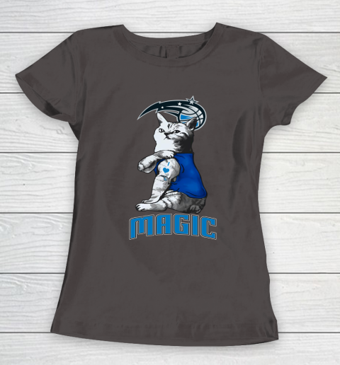 NBA Basketball My Cat Loves Orlando Magic Women's T-Shirt 7