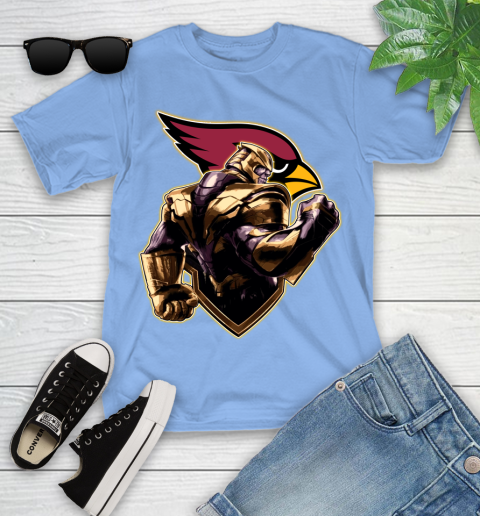 NFL Thanos Avengers Endgame Football Sports Arizona Cardinals Youth T-Shirt 11