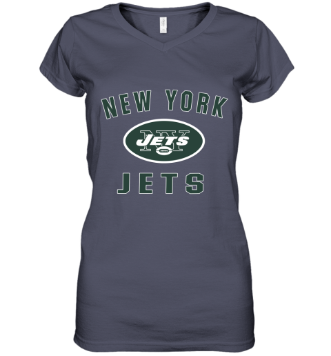 New York Jets NFL Pro Line by Fanatics Branded Vintage Victory Women's V-Neck T-Shirt