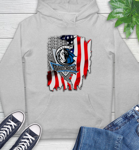 Dallas Mavericks NBA Basketball American Flag Hoodie 6