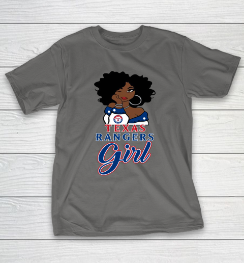 Texas Rangerss Girl MLB T-Shirt 9