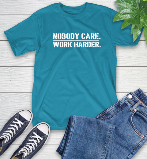 Lamar Jackson Nobody Cares Work Harder T-Shirt 9