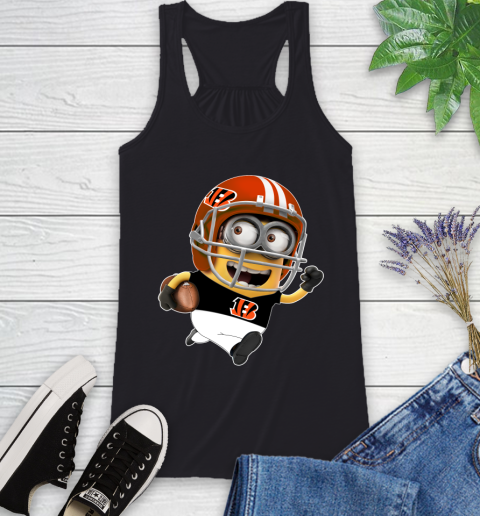 NFL Cincinnati Bengals Minions Disney Football Sports Racerback Tank 2