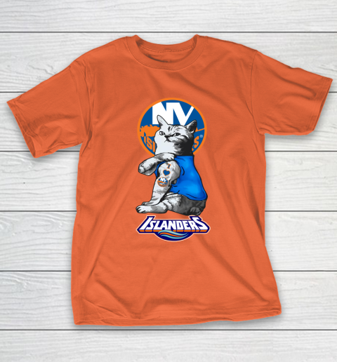 NHL My Cat Loves New York Islanders Hockey T-Shirt 4