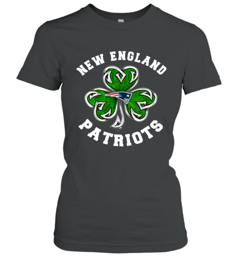 NFL New England Patriots Three Leaf Clover St Patrick's Day Football Sports tZTTBAxoOUy ladies t shirt 20 95 151514 front black