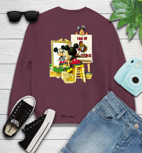 NHL Hockey Ottawa Senators Mickey Drawing Shirt 108