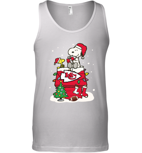 A Happy Christmas With Kansas City Chiefs Snoopy Tank Top