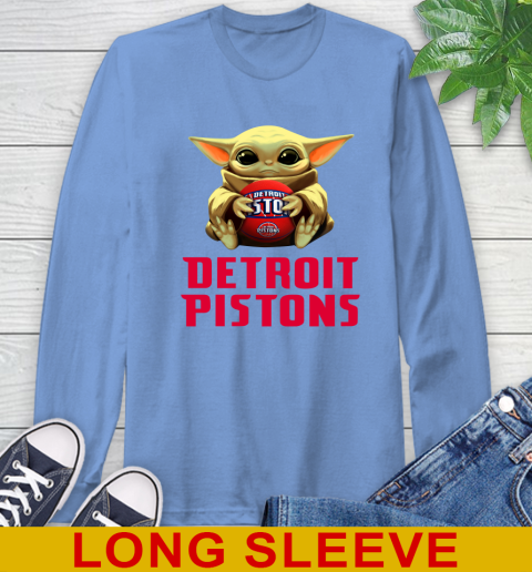 NBA Basketball Detroit Pistons Star Wars Baby Yoda Shirt 68