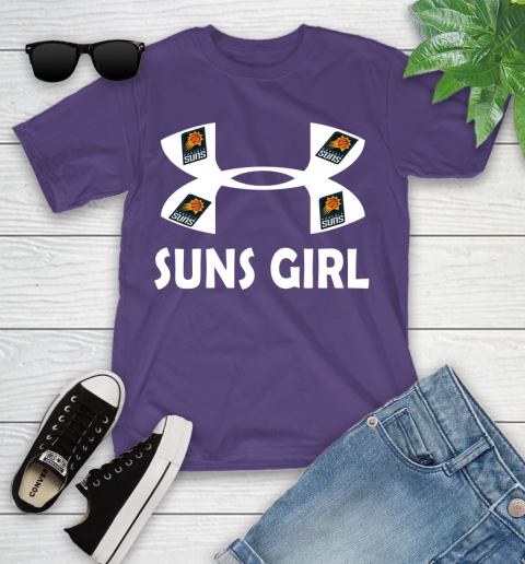 NBA Phoenix Suns Girl Under Armour Basketball Sports Youth T-Shirt 3