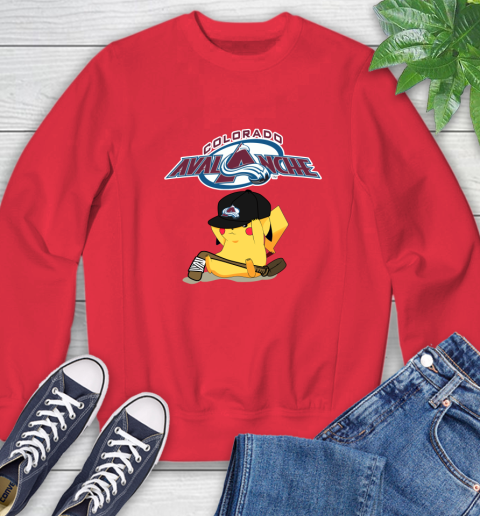 NHL Pikachu Hockey Sports Colorado Avalanche Sweatshirt 10