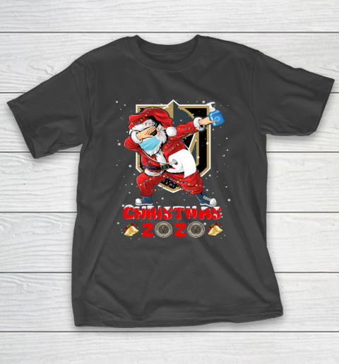 Vegas Golden Knights Funny Santa Claus Dabbing Christmas 2020 NHL T-Shirt