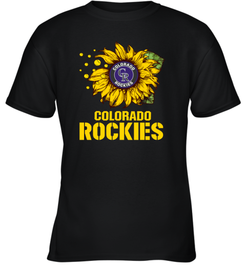 Colorado Rockiers Sunflower MLB Baseball Youth T-Shirt