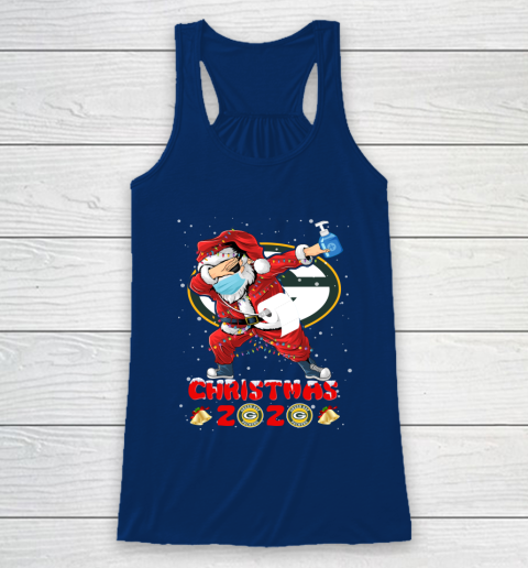 Green Bay Packers Funny Santa Claus Dabbing Christmas 2020 NFL Racerback Tank 6