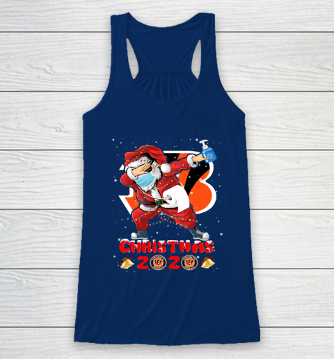 Cincinnati Bengals Funny Santa Claus Dabbing Christmas 2020 NFL Racerback Tank 6