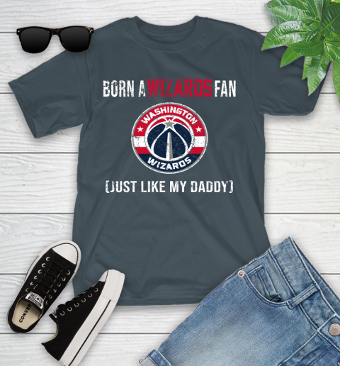 NBA Washington Wizards Loyal Fan Just Like My Daddy Basketball Shirt Youth T-Shirt 9
