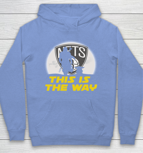 Brooklyn Nets NBA Basketball Star Wars Yoda And Mandalorian This Is The Way Hoodie 8